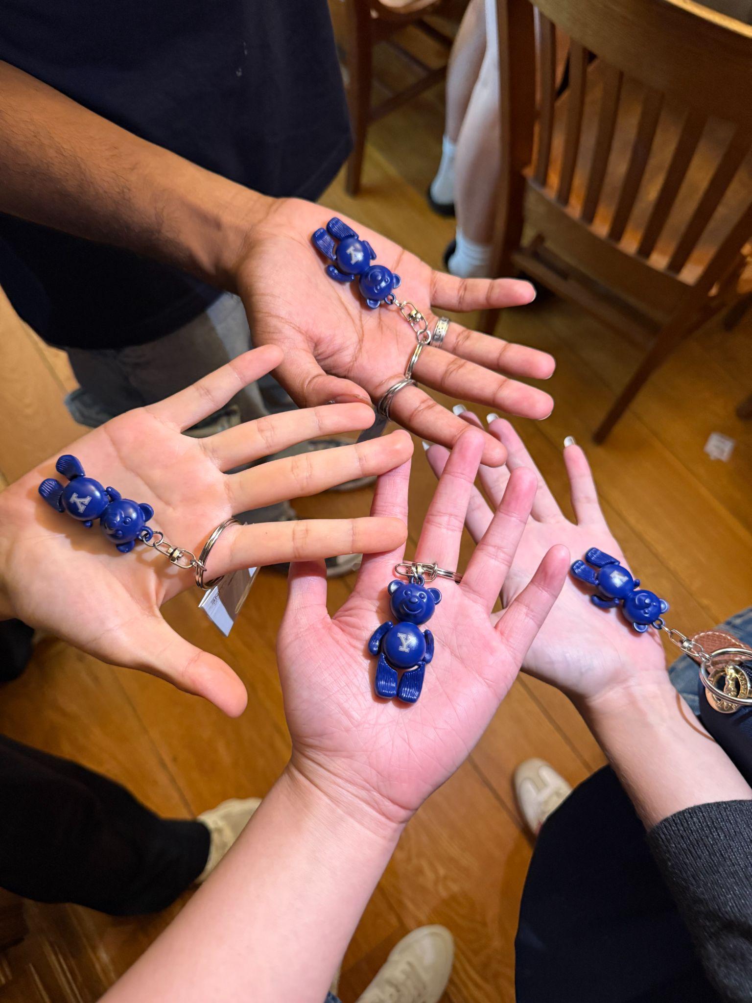 Yale bear keychains